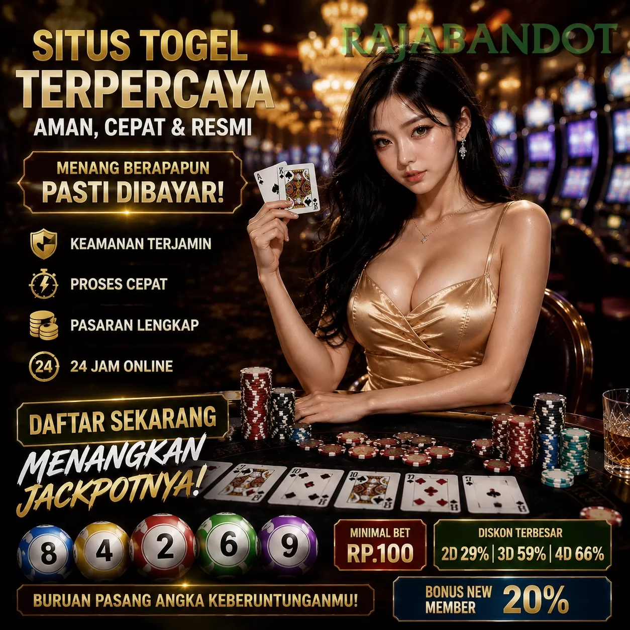 Main rajabandotw Menang Jackpot Besar